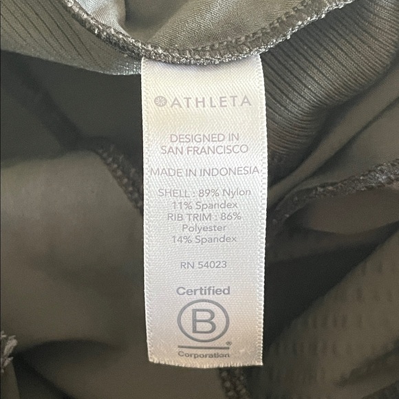 Athleta Brooklyn Jogger Textured Olive Green Size 14 - Picture 11 of 14
